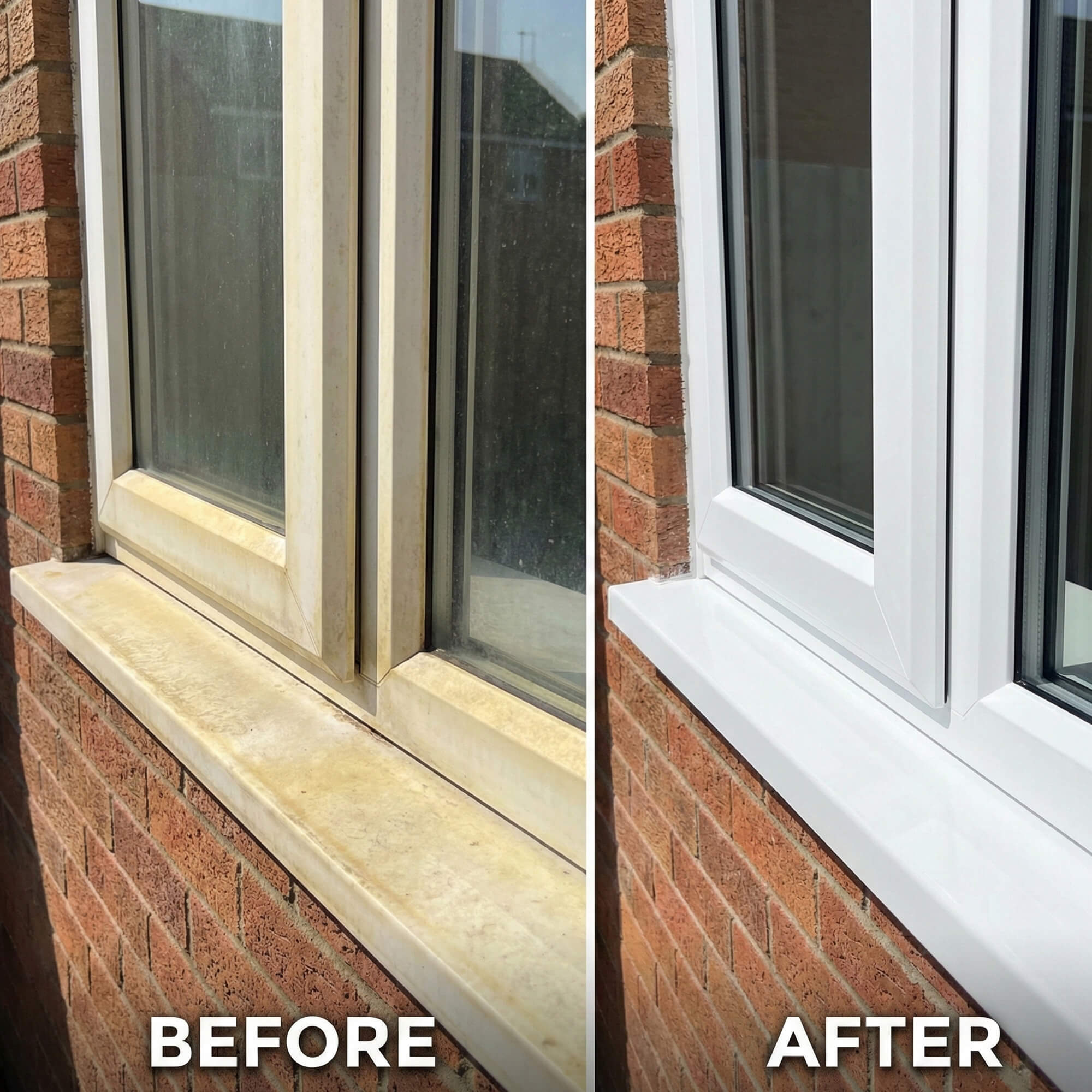 Heritage Brilliant White uPVC Restoration Kit Use 1