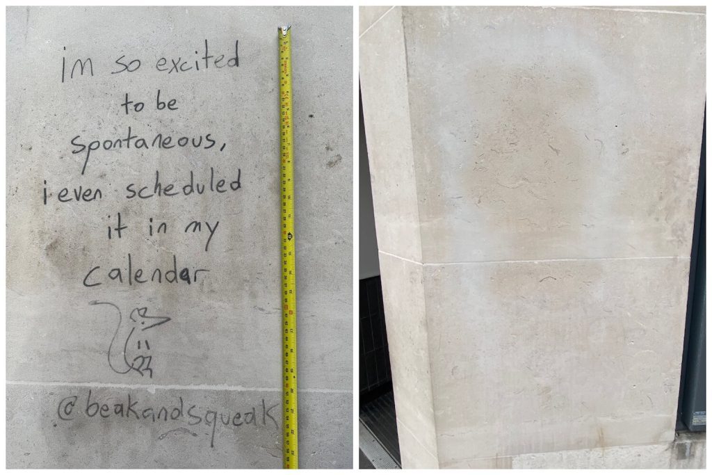 graffiti removal EC1N 8JS