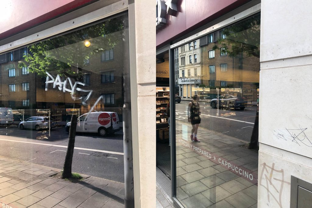 acid etched removal from glass london westminster
