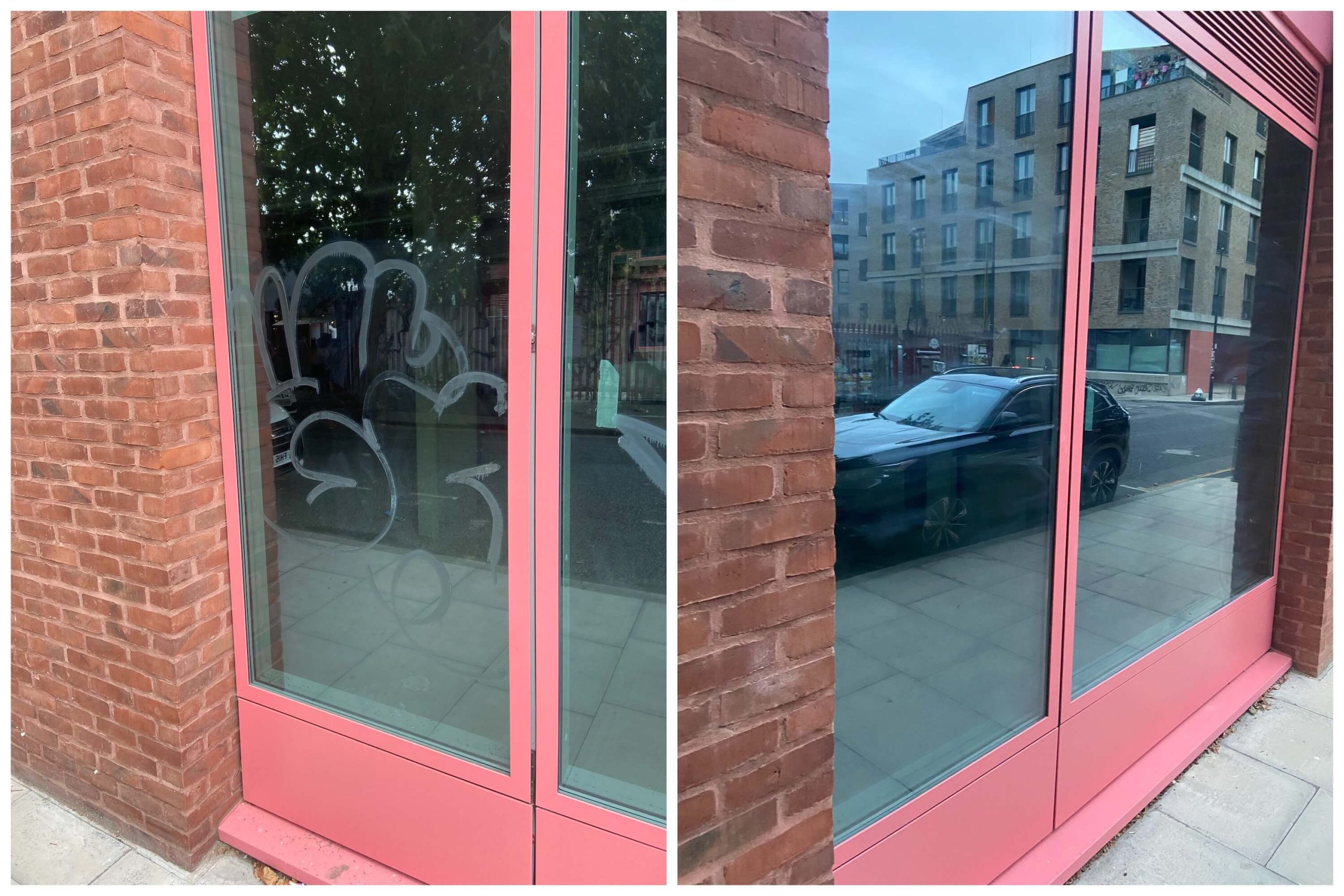 acid etched graffiti removal london hackney 2