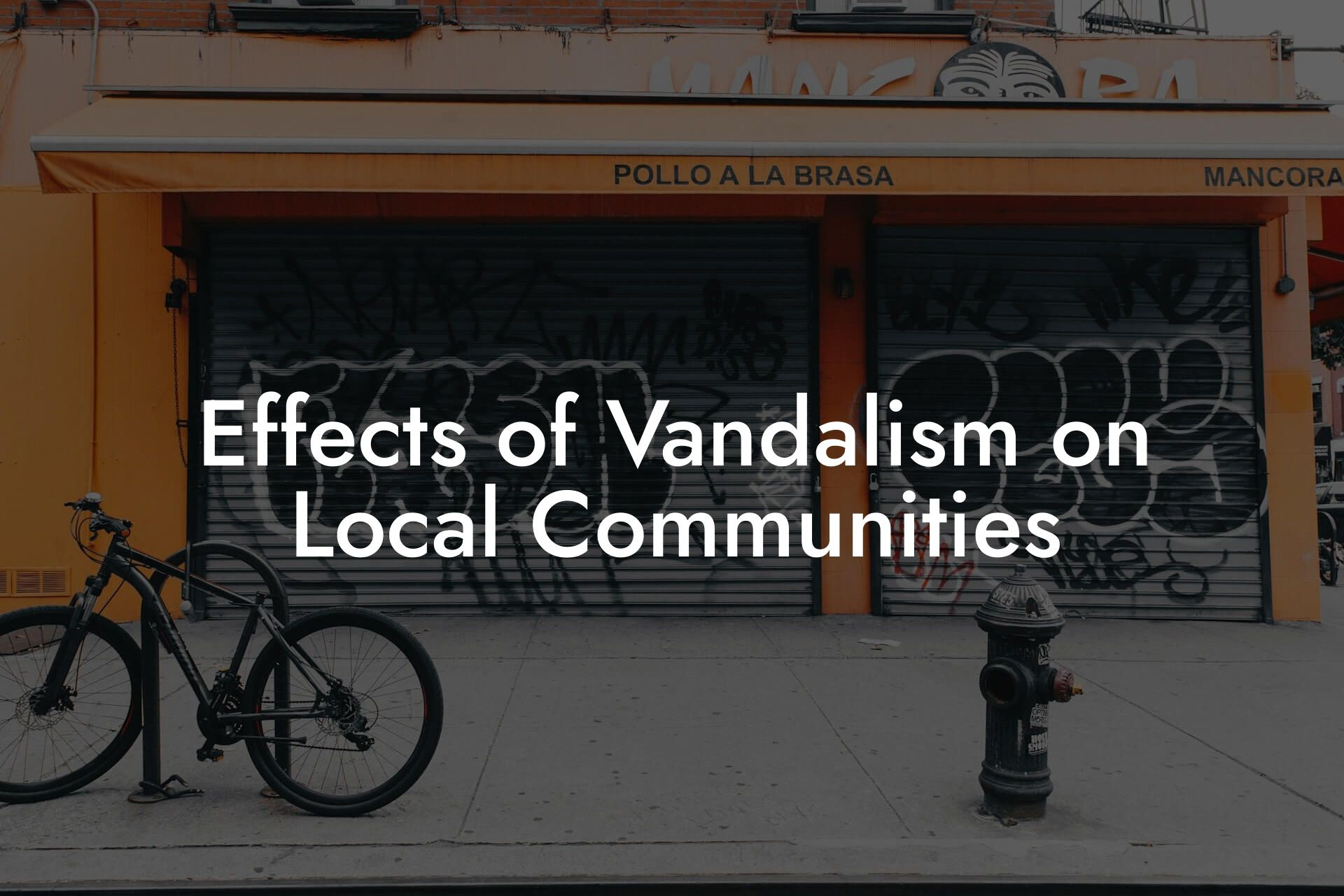 Effects of Vandalism on Local Communities