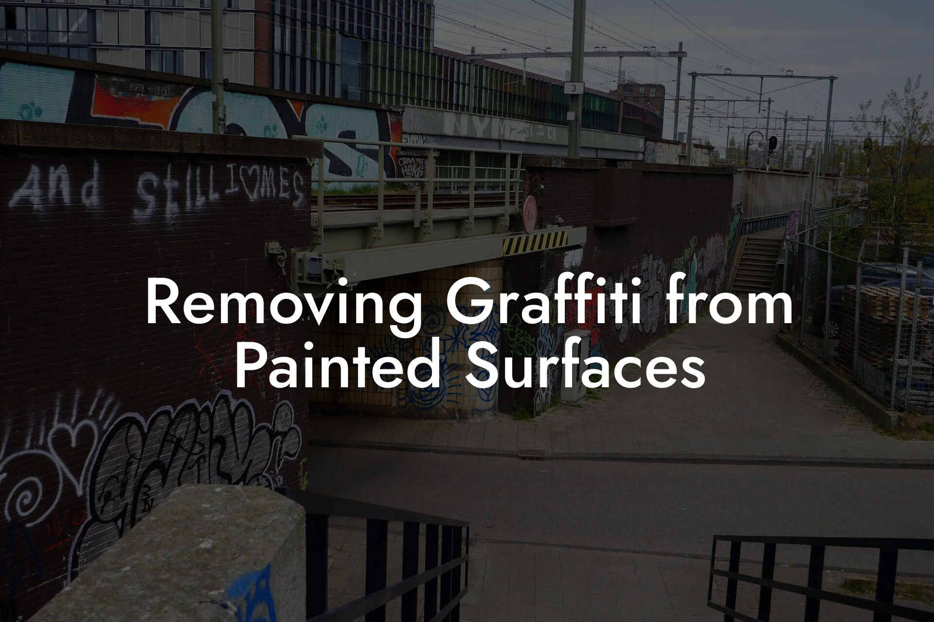 Removing Graffiti from Painted Surfaces