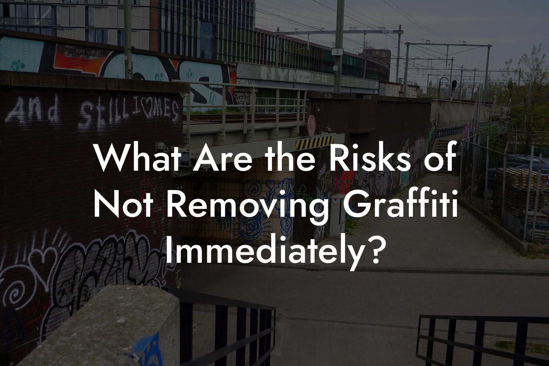 What Are the Risks of Not Removing Graffiti Immediately?